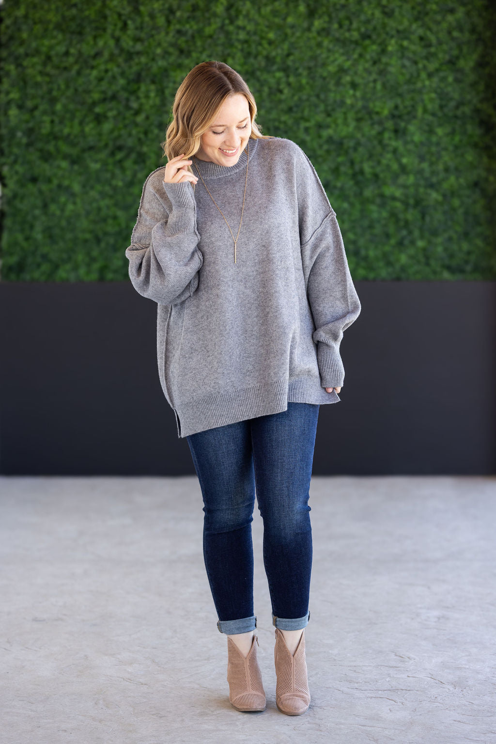 Aurora Cozy Sweater - Grey